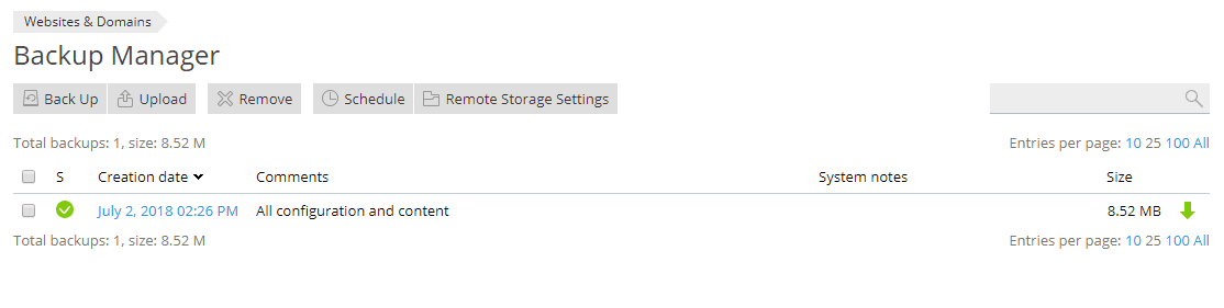 Backup Manager