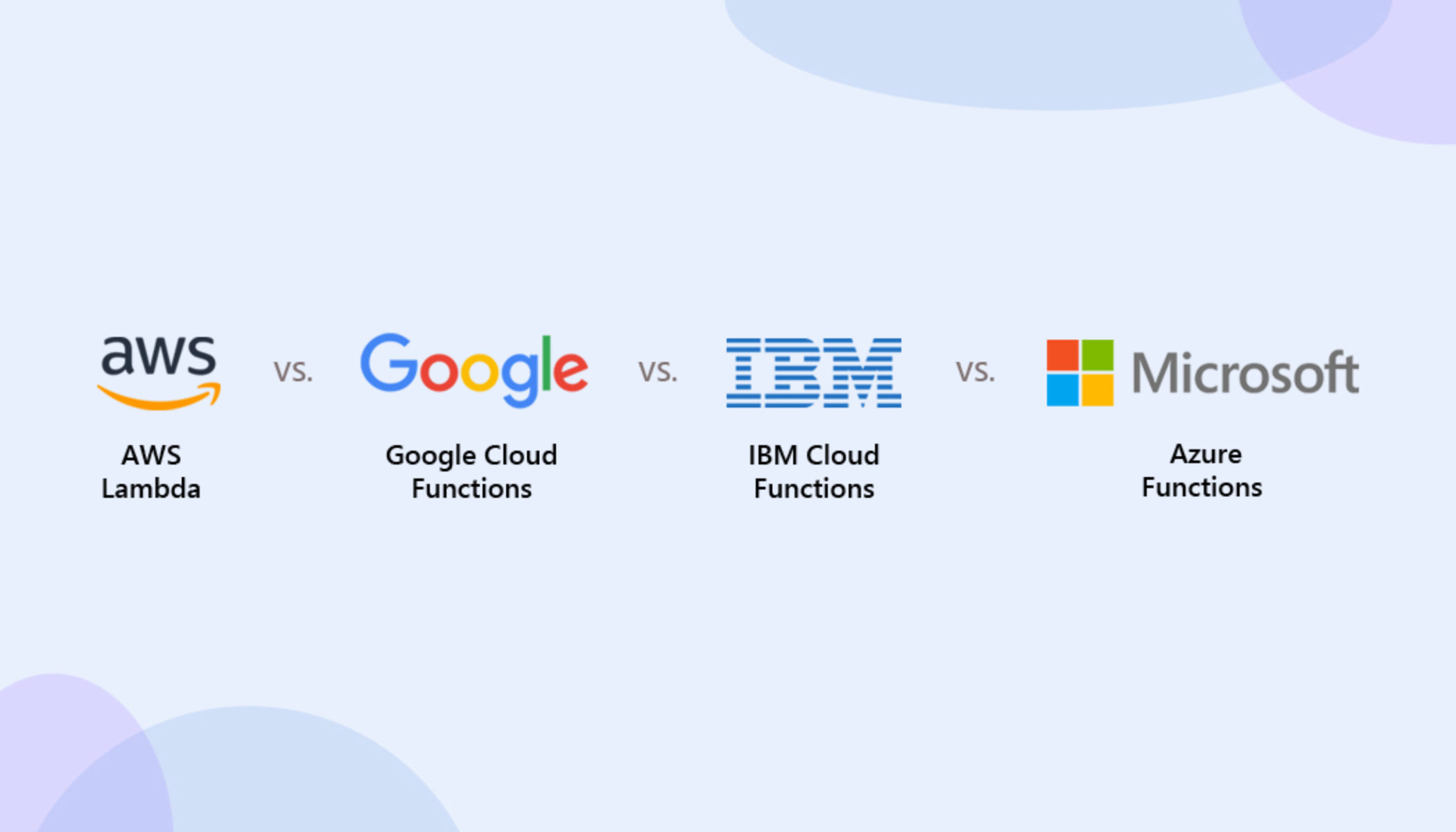 Cloud Vendor Comparison Chart